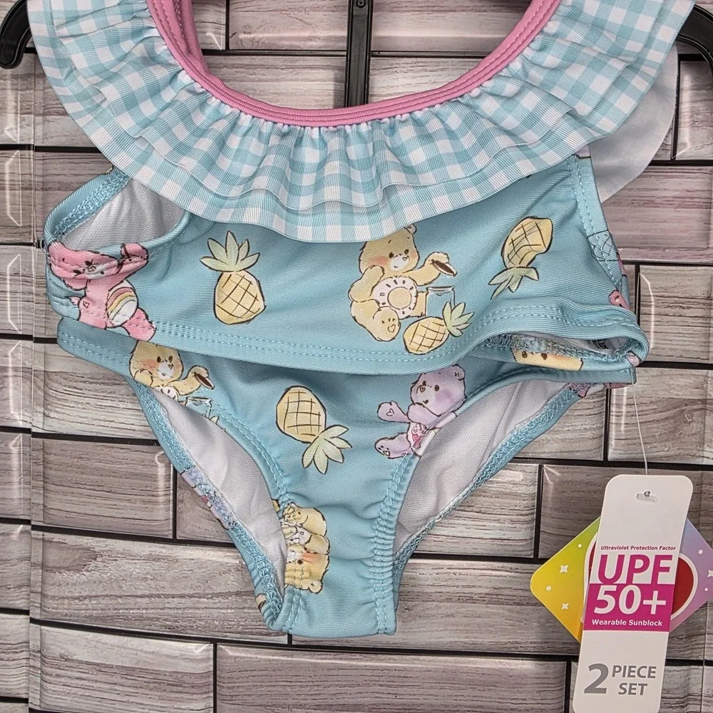 New Care Bears 3T‎ Swimwear Bikini UPF 50+  Baby Toddler 2 Piece Summer Bikini